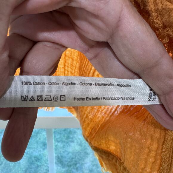 Free People Women's M All Set Mustard Layered Tunic Top - Picture 9 of 9